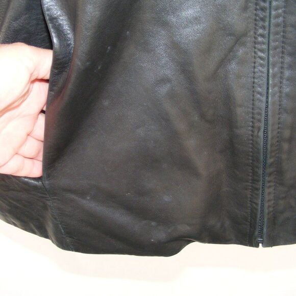 PELLE STUDIO/Wilson Leather Jacket, L, Black, Thinsulate Lined, Lined, Zipper - Picture 5 of 13